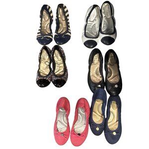 Dexflex Comfort Flat Ballet Shoes Size 8 (2 Pairs) & 8.5 (4 Pairs) Lot of 6
